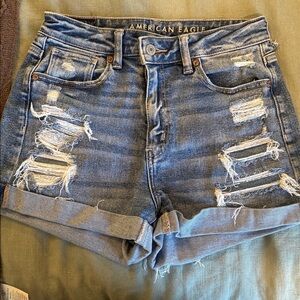 American Eagle Outfitters Blue Denim Jean Shorts